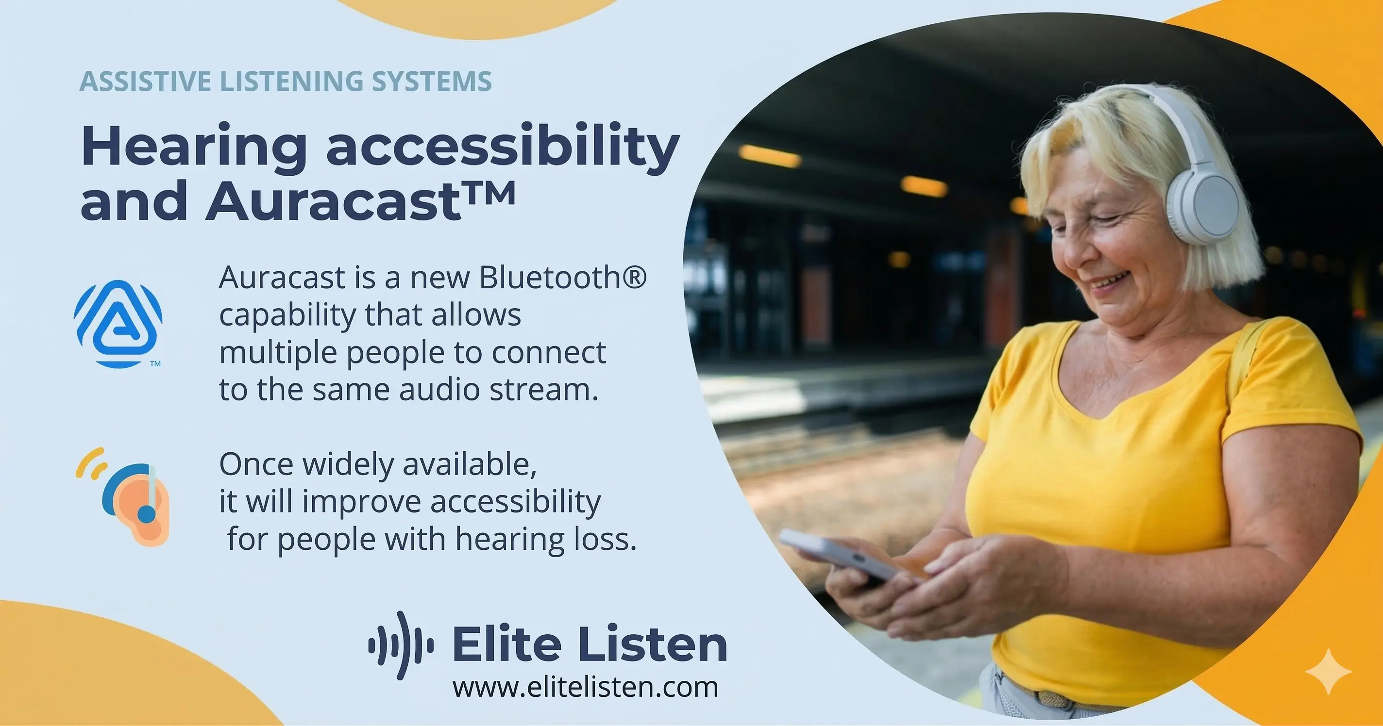Auracast Bluetooth broadcast audio technology for hearing aids