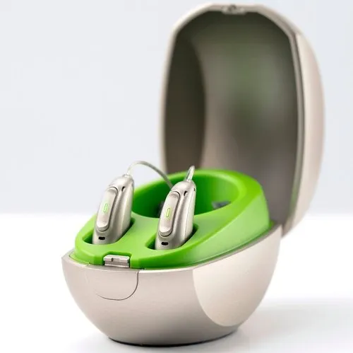 Bluetooth hearing aid charging case