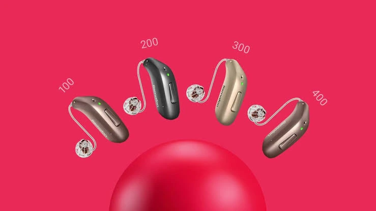 Bernafon Encanta 100, 200, 300 and 400 hearing aid technology levels