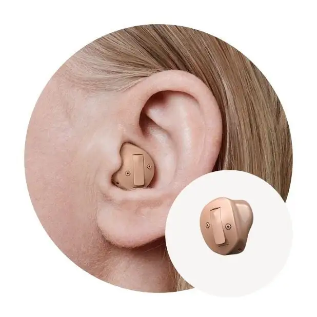 ITE hearing aids custom fit in ear canal